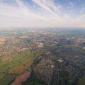 aerial view of town during daytime