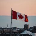 waving Canada flag