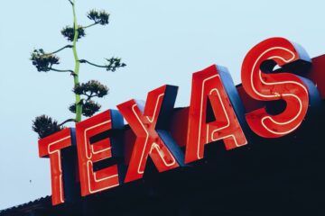 red Texas store signage