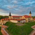 palace under cloudy sky