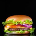 burger with lettuce and tomato