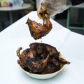 grilled meat on white ceramic plate