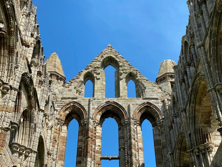 a view of the inside of an old building