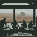 group of people inside restaurant