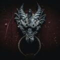 black dragon head wall decor